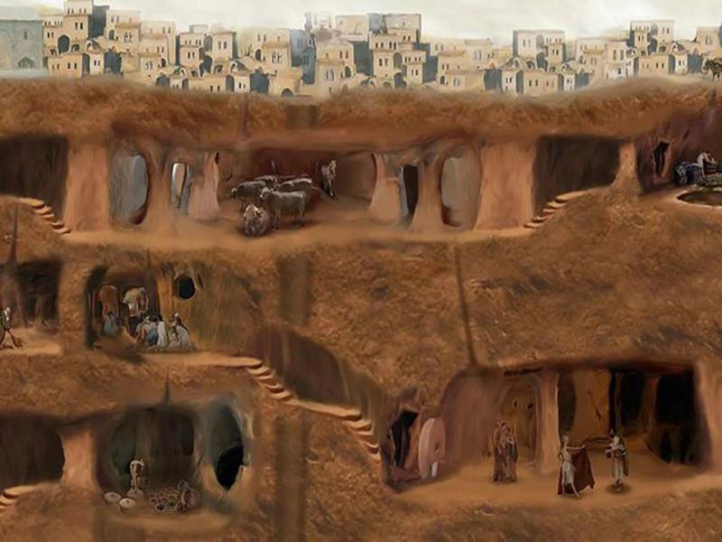 Kappadókia – mesterséges barlangrendszer a föld alatt