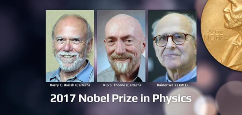 Barry Barish, Kip Thorne és Rainer Weiss kapta a 2017. évi fizikai Nobel-díjat (Kép: LIGO)